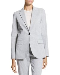 Theory - Staple Linen-Blend Blazer - Lyst