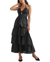 Boden - Ruched Tiered Maxi Dress - Lyst