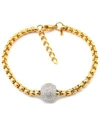 Diamond Select Cuts - Stainless Steel 0.06 Ct. Tw. Diamond Bracelet - Lyst