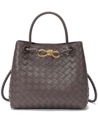 Tiffany & Fred Paris - Hand-Woven Leather Messenger Bag - Lyst
