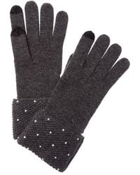 Sofiacashmere - Sofiacashmere Heat Set Cuffs Cashmere Glove - Lyst