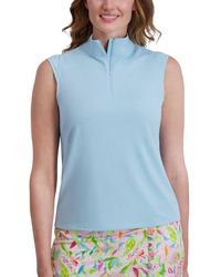 Stella Parker - Mock Zip Knit Top - Lyst