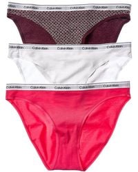 Calvin Klein - 3Pk Icon Logo Bikini - Lyst
