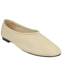 BY FAR - Prudence Leather Flat - Lyst