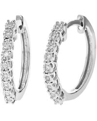 Amairah - 0.08 Ct. Tw. Lab-Grown Diamond Hoops - Lyst
