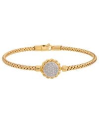 Meshmerise - 18K Over 0.15 Ct. Tw. Diamond Mesh Bangle Bracelet - Lyst