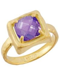 Reiss - 14K 1.75 Ct. Tw. Diamond & Amethyst Cocktail Ring - Lyst