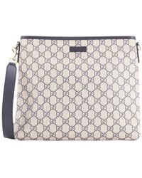Gucci - Gg Coated Canvas Zip Top Messenger Bag Medium (Authentic Pre-Loved) - Lyst