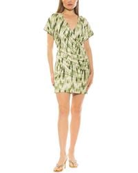Alexia Admor - Fione Draped V-Neck Mini Dress - Lyst