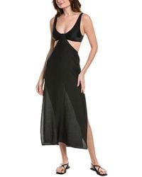 ViX - Solid Midi Silk-Blend Cover-Up - Lyst