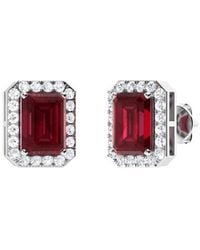 Forever Creations USA Inc. - Signature Collection 14k 1.00 Ct. Tw. Diamond & Ruby Studs - Lyst