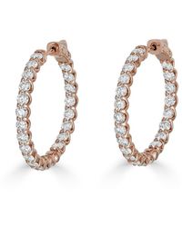 Monary - 14k Rose Gold 4.65 Ct. Tw. Diamond Earrings - Lyst