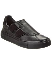 Ferragamo - Leather & Suede Sneaker - Lyst