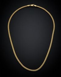 Italian Gold - 14k Miami Cuban Link Necklace - Lyst