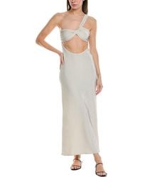 WeWoreWhat - Ruched Asymmetrical Knit Maxi Dress - Lyst