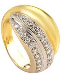 Pomellato 18k Two-tone 0.42 Ct. Tw. Diamond Ring - Metallic