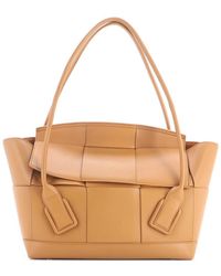 Bottega Veneta - Maxi Intrecciato Leather Arco Bag Medium (Authentic Pre- Loved) - Lyst