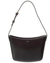 Celine - Croque Medium Leather Hobo Bag - Lyst