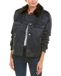 cheap monday puffer trucker jacket