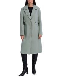 Kensie - Faux Wool Tailored Longline Coat - Lyst
