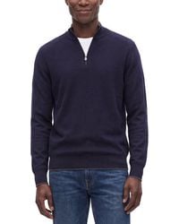 RAFFI - English Rib Wool-Blend 1/4-Zip Sweater - Lyst