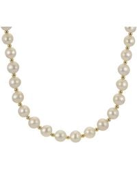 Pearls - Imperial Gold Over Silver 7-8mm Freshwater Pearl Necklace - Lyst
