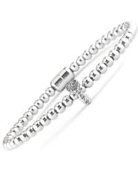 Diamond Select Cuts - 0.04 Ct. Tw. Diamond Key Bangle Bracelet - Lyst