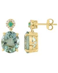 Effy Fine Jewelry - 14K 9.11 Ct. Tw. Diamond & Gemstone Earrings - Lyst