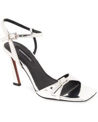 BCBGMAXAZRIA - Skena Leather Heeled Sandal - Lyst