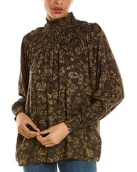 Beach Lunch Lounge Delilah Printed Top - Brown