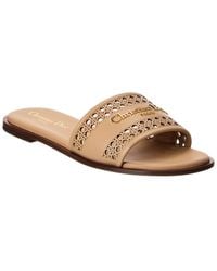 Dior - D-Lane Leather Sandal - Lyst