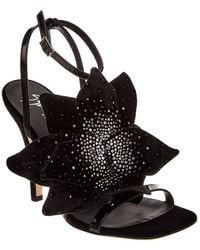 Giuseppe Zanotti - Curvy 105 Velvet Sandal - Lyst