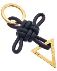 Bottega Veneta - Knotted Cord Leather Key Ring - Lyst