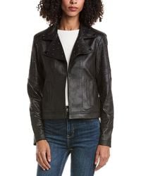 Joseph Ribkoff - Vegan Leather Sapphire Jacket - Lyst