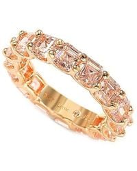 Suzy Levian - Silver Cz Eternity Ring - Lyst