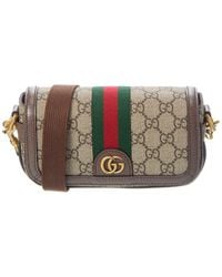 Gucci - Ophidia Super Mini GG Supreme Canvas & Leather Shoulder Bag - Lyst