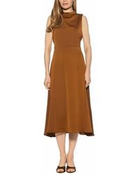 Alexia Admor - Opal Draped Fit & Flare Dress - Lyst