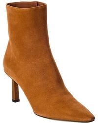 Ferragamo - Janna 70 Suede Bootie - Lyst