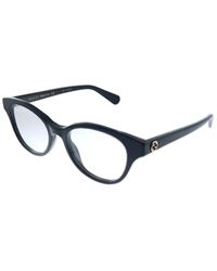 Gucci - 49mm Round Optical Glasses - Lyst