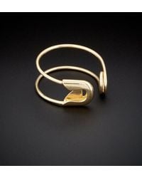 Italian Gold - 14k Safety Pin Ring - Lyst