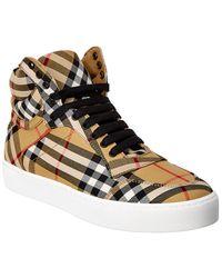 burberry mens high top sneakers