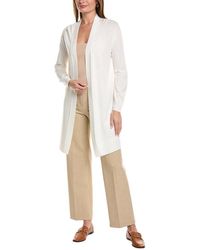 Lafayette 148 New York - Drop Shoulder Open Front Cardigan - Lyst