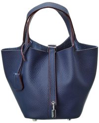 Tiffany & Fred Paris - Full-grain Leather Top Handle Satchel - Lyst