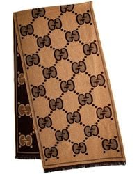 Gucci - GG Jacquard Wool-blend Scarf - Lyst