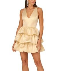 ADRIANNA EVE - Solid Mini Dress - Lyst