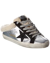 Golden Goose - Superstar Leather & Shearling Sneaker - Lyst