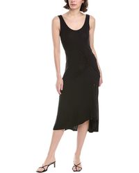 Enza Costa - Matte Jersey Draped Knot Maxi Dress - Lyst