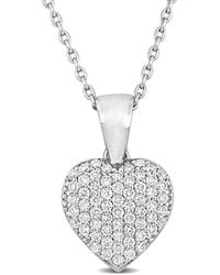 Diamond Select Cuts - 14k 0.37 Ct. Tw. Diamond Heart Necklace - Lyst