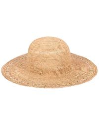 San Diego Hat - Isla Raffia Round Crown Floppy Hat - Lyst