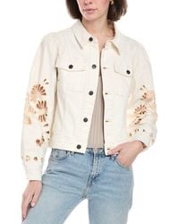 Johnny Was - Charlotta Cropped Denim Jacket - Lyst